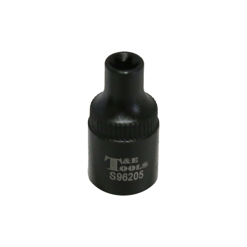 E5 x 1/4"Drive Stubby "E" Series Impact Socket T&E Tools S96205