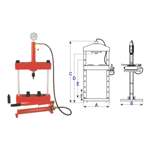 10 Ton Bench Press T&E Tools SB010