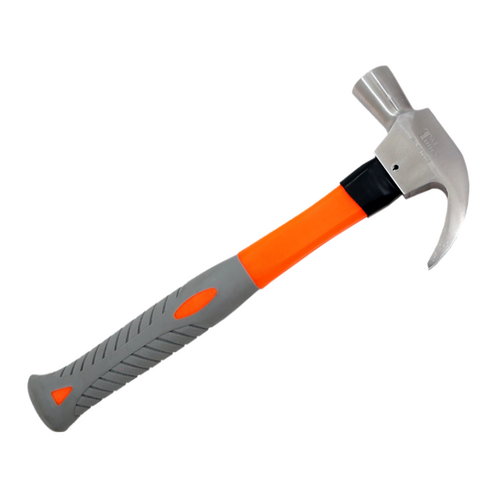Stainless Steel 24Oz.(680g) Fiberglass Handle Claw Hammer 330L T & E Tools  SS7058