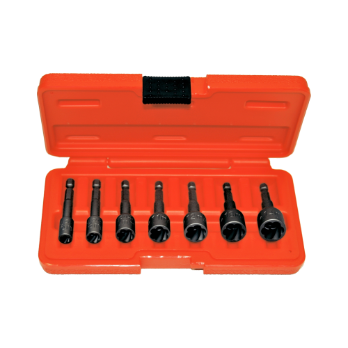 7Pc.1/4"Hex Shank Nut Removers 6-14mm T&E Tools T1038