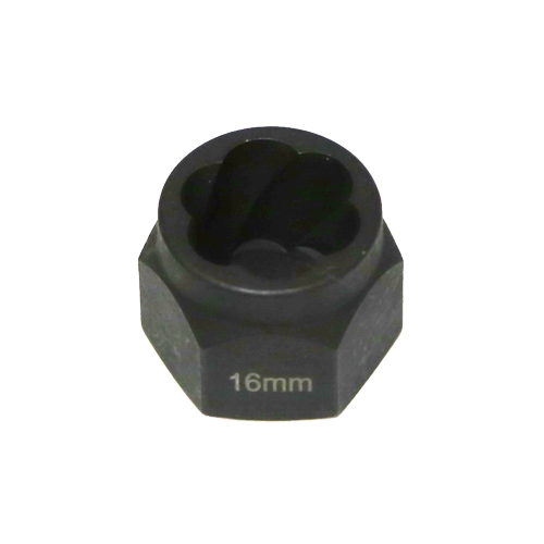 16mm   Angular Spiral  Twist Socket Hex Drive T&E Tools T1046