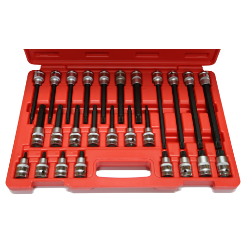 T&E Tools 26 Piece Multi-Spline 1/2" Drive Sockets  T2602