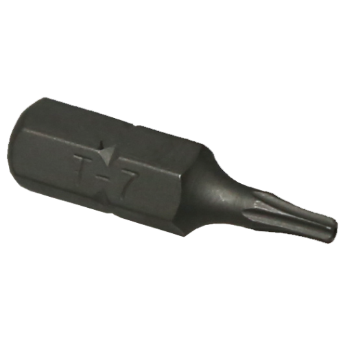 T7 1/4" Hex Tamper Torx Bit T&E Tools T3007