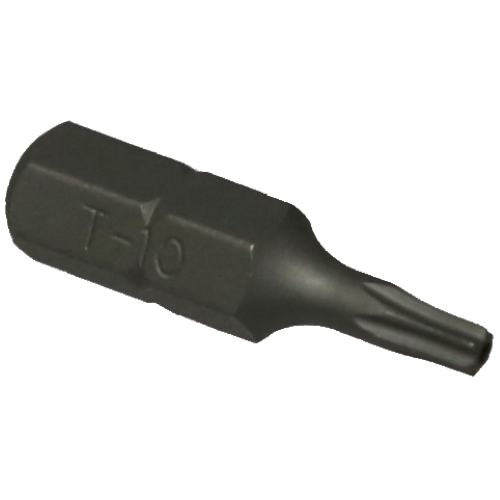 T10 1/4" Hex Tamper Torx Bit T&E Tools T3010