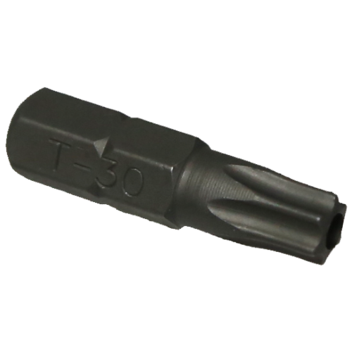 T30 1/4" Hex Tamper Torx Bit T&E Tools T3030