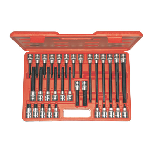32 Piece 1/2" Drive Ribe Socket Set T&E Tools T3203
