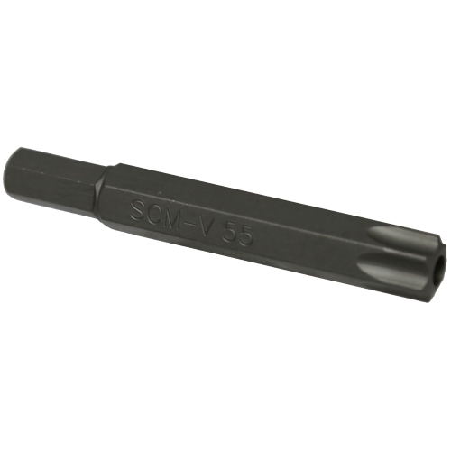 T55 Tamper Torx-r x 5/16" Hex Bit 75mm long T&E Tools T3355