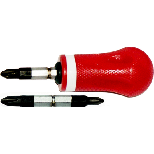 Double-End Stubby #1 & #2 Phillips S2 Steel Blade Screwdriver T&E Tools T4009