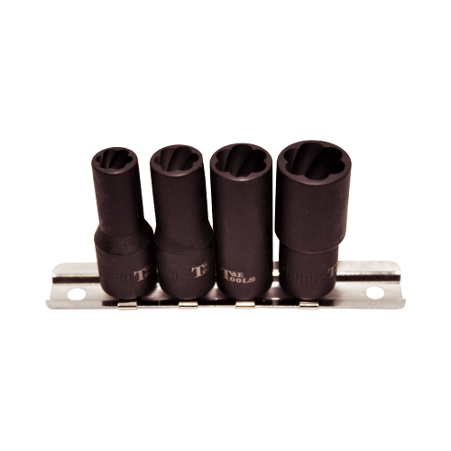 4 Piece 1/4"Drive Twist Sockets T&E Tools T4220