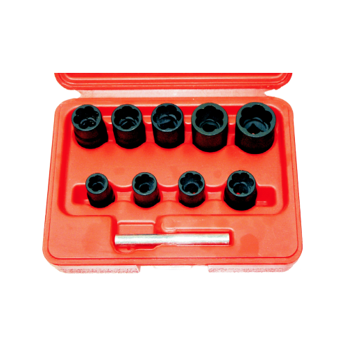 9 Piece 3/8" Drive Metric Twist Impact Sockets T&E Tools T4230