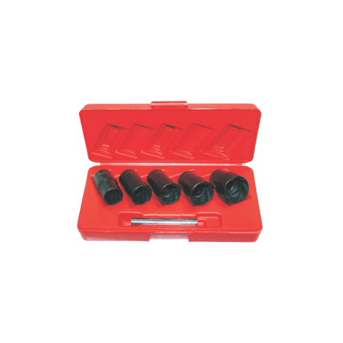 5 Piece 1/2" Drive Metric Impact Twist Sockets T&E Tools T4270