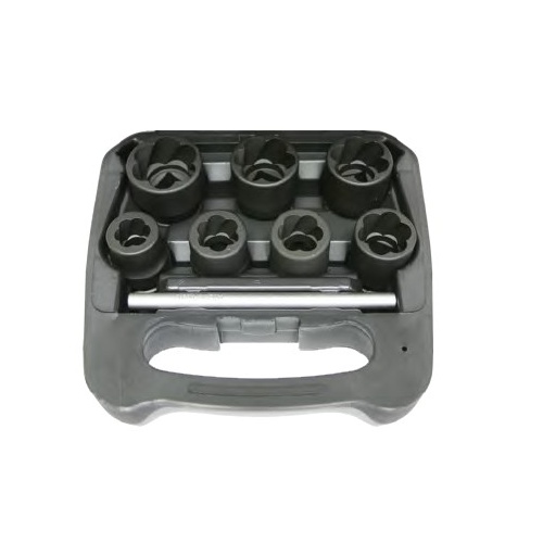 8 Piece 3/4" Drive Impact Twist Sockets T&E Tools T4507