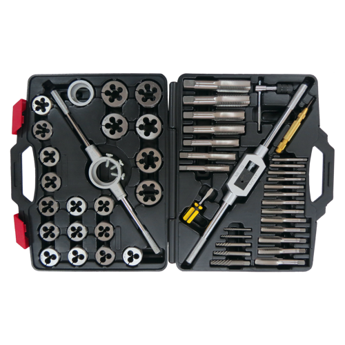 51 Piece SAE Tap & Die Set T&E Tools T45A