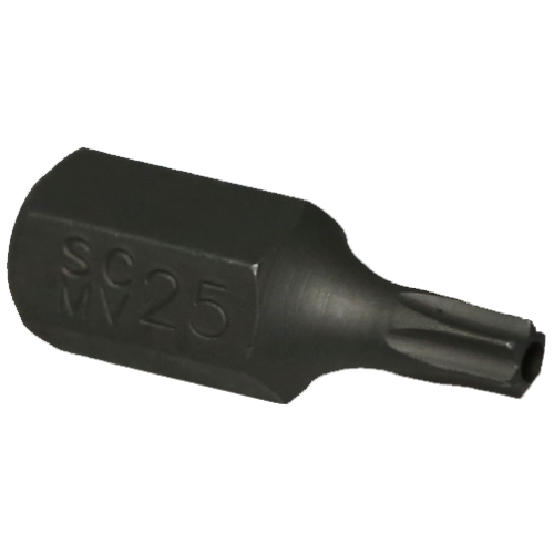 T25 Tamper Torx-r x 10mm Hex Bit 30mm T&E Tools T5225