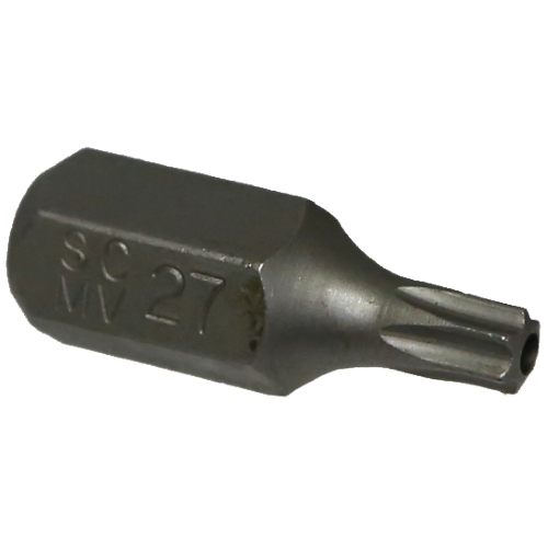 T27 Tamper Torx-r x 10mm Hex Bit 30mm T&E Tools T5227