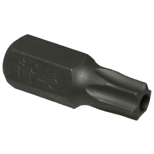 T45 Tamper Torx-r x 10mm Hex Bit 30mm T&E Tools T5245