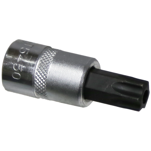 T55 x 3/8"Drive Tamper Torx Socket 50mm long T&E Tools T5450