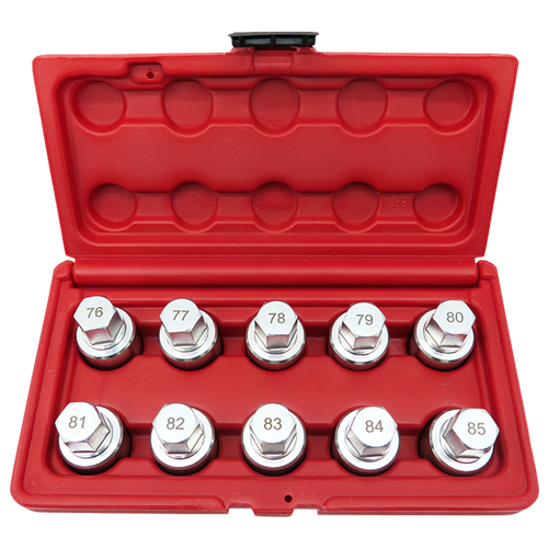  Wheel Bolt Lock Socket 10Pc. Set for Tesla T&E Tools TE-T65085