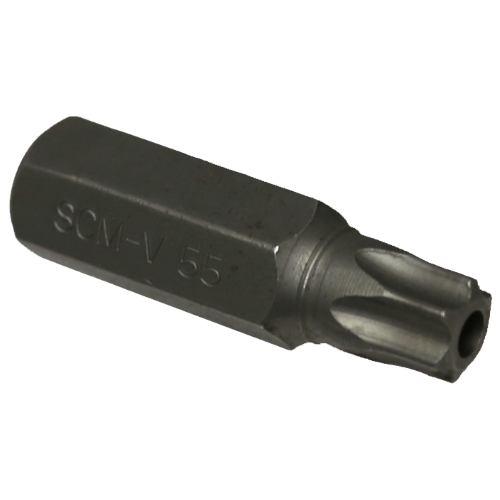T55 Tamper Torx 14mm Hex x 50mm Long T&E Tools T6755