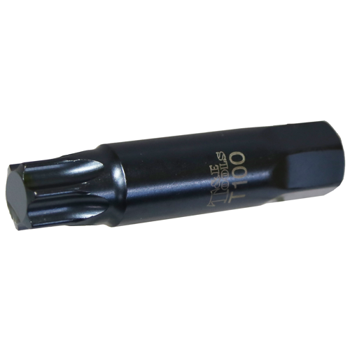 T100 Torx -r  22mm Hex x 107mm Long Insert Bit T&E Tools T6999