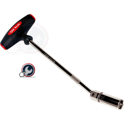 13/16" Magnetic Spark Plug T-Handle Wrench T&E Tools T9026