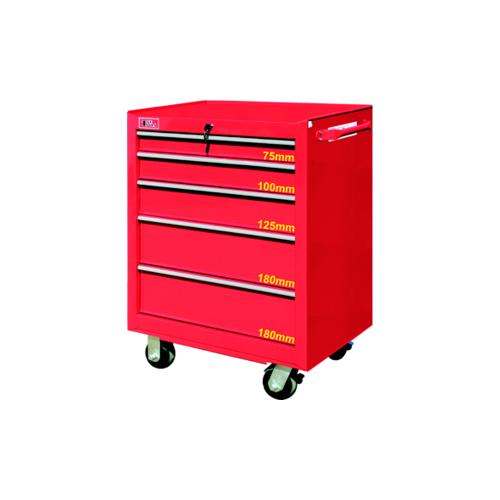 Five Drawer Ball-Bearing Rollaway Cabinet T&E Tools TE2605RC