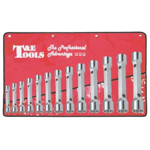 13 Piece Metric Forged Tube Spanner Set T&E Tools TF1013