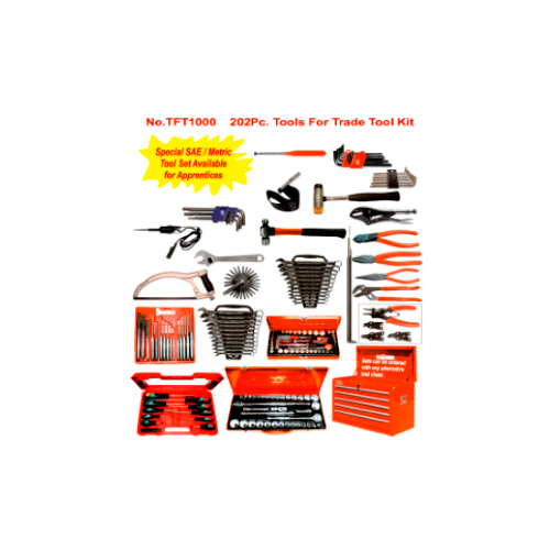 202 Piece Apprentice Tool Kit T&E Tools TFT1000