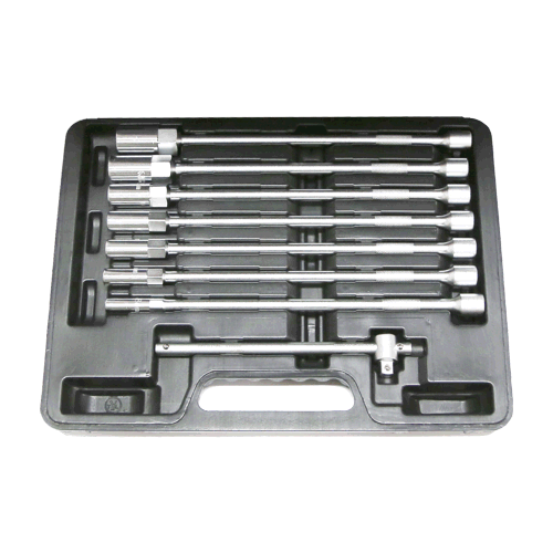 8Pc. 3/8"Dr. Metric Nut Driver Set with T-Handle T&E Tools TH121