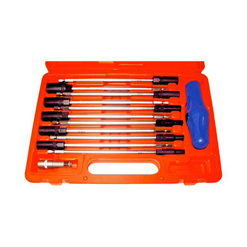 13 Piece Metric Interchangeable Nut Driver Set T&E Tools TX070