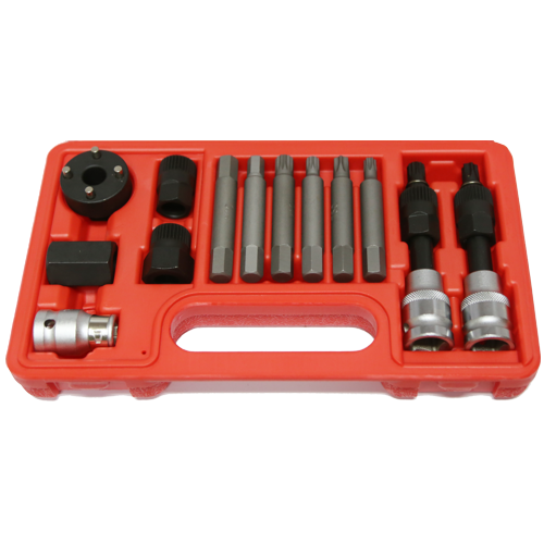 13 Piece Alternator Insert Bit Service Set T&E Tools TX1302