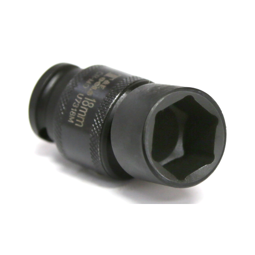 18mm x 3/8" Drive Metric Universal Impact Socket T&E Tools U7318M