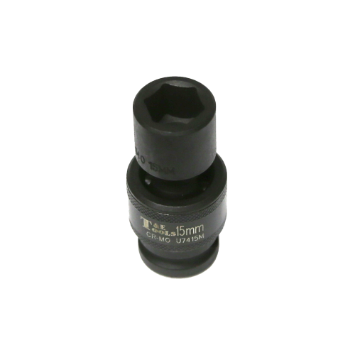 15mm x 1/2" Drive 6 Point Impact Universal Socket (Metric) T&E Tools U7415M