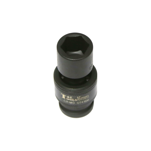 16mm x 1/2" Drive 6 Point Impact Universal Socket (Metric) T&E Tools U7416M