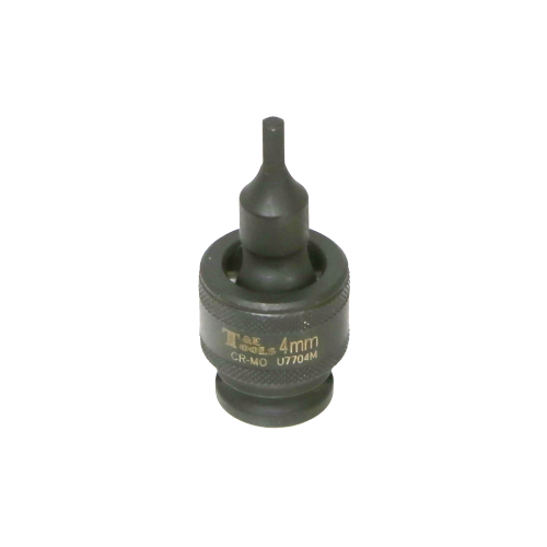 4mm x 3/8"Dr. Impact Uni. In-Hex Socket T&E Tools U7704M