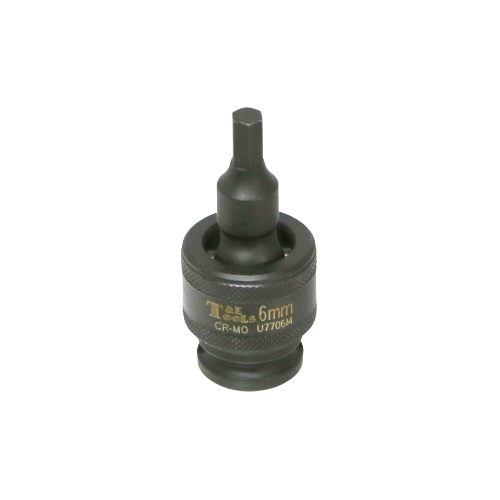 6mm x 3/8"Dr. Impact Uni. In-Hex Socket T&E Tools U7706M