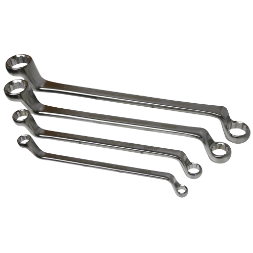 Whitworth Double-End Ring SAE Spanner / Wrench 4 Piece Set T&E Tools WR04