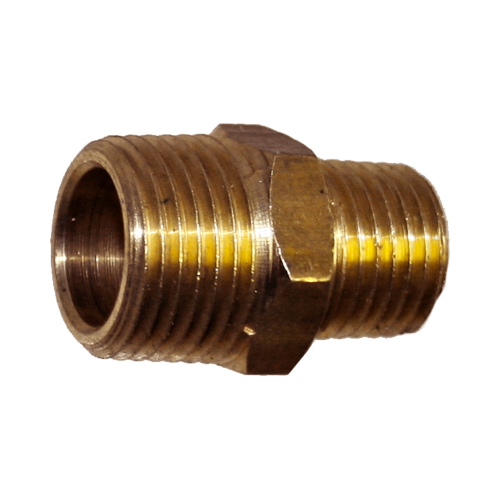 Double End Male Reducing Nipple (3/8" x 1/4" NPT) T&E Tools X1208