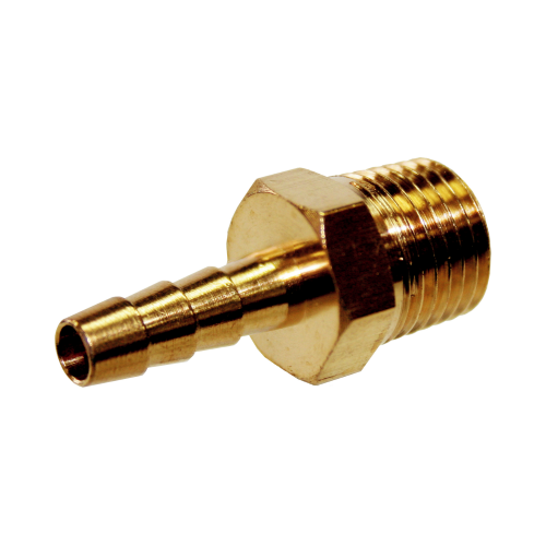 1/4" (6mm) Barbed  Tailpiece, 1/4" NPT Male Thread T&E Tools XCH0808