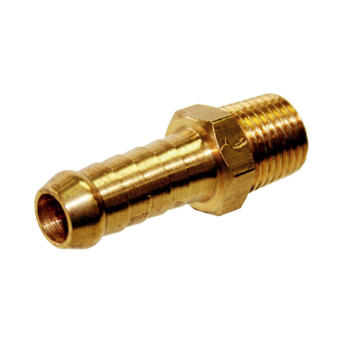 5/16" (8mm) Barbed  Tailpiece, 1/4" NPT Male Thread T&E Tools XCH1008