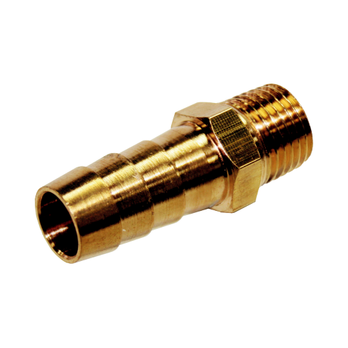 3/8" (10mm) Barbed Tailpiece, 1/4" NPT Male Thread T&E Tools XCH1208