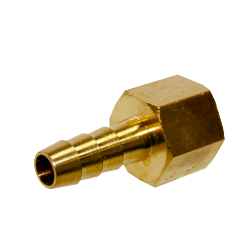 5/16" (8mm) Barbed  Tailpiece, 1/4" NPT Female Thread T&E Tools XCHF1008