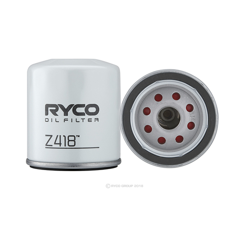 Oil Filter Z418 Ryco For Toyota Hilux 2.7LTP 2TR FE TGN121 Ute